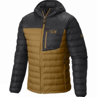 Mountain Hardwear Men's Dynotherm Hooded Down Jacket Underbrush / Shark